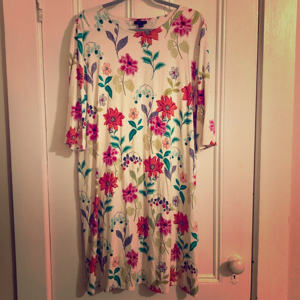 J. Jill XL dress with 3/4 sleeves